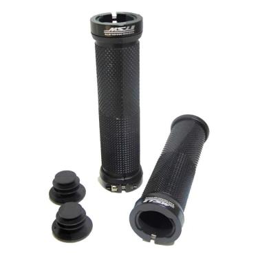 Imagem de Manopla Bike Mtb Com Trava Bicicleta Punho Anel Preto Tsw