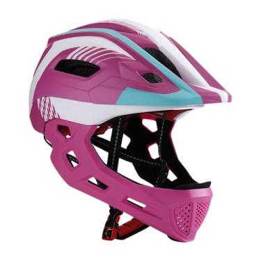 Imagem de Capacete Integral Para Jovens - Proteção De Ciclismo - Capacete de Moto para Criança | para Meninos Meninas Jovens Ciclistas Skate Iniciantes Brincadeiras ao Ar Livre