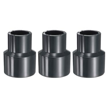 Imagem de HARFINGTON 3 peças de acoplamento redutor de PVC 1-1/5.1 x 2.5 cm acoplamento aumentador/redutor adaptador de encaixes de tubulação DWV redutor de duto para esgoto encanamento tubo de drenagem