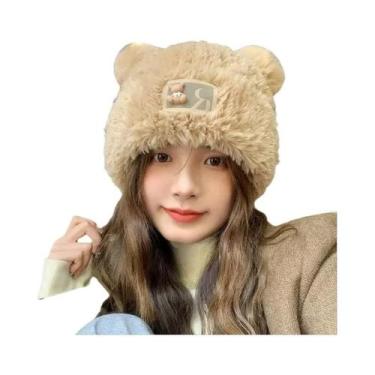 Imagem de Gorro De Lã Tricotado Com Orelhas De Gato, Bonito E Popular Para O Inv