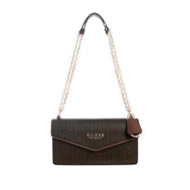Imagem de GUESS Bolsa tiracolo feminina conversível com logotipo Kiran Factory