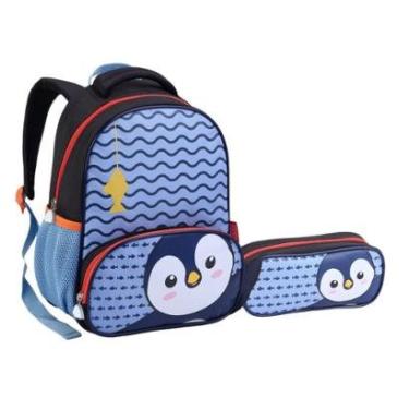 Imagem de Kit Mochila e Estojo de Costas Creche ZOOP-Unissex