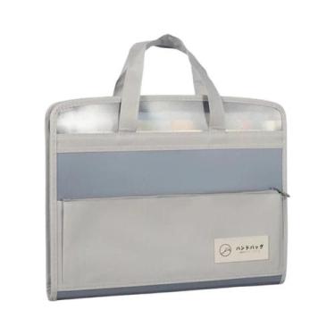 Imagem de Pasta De Exames A4 Em Lona Com 13 Bolsos, Organizador De Páginas Trans