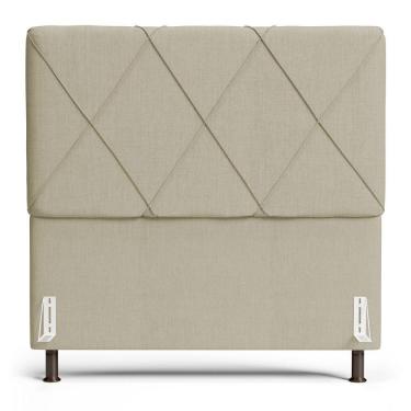 Imagem de Cabeceira Cama Box Casal Mel 140cm Com Frame Linho Bege - Desk Design