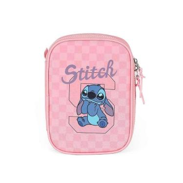 Imagem de Estojo Box 100 Pens Luxcel Stitch Quadriculado Rosa-Feminino