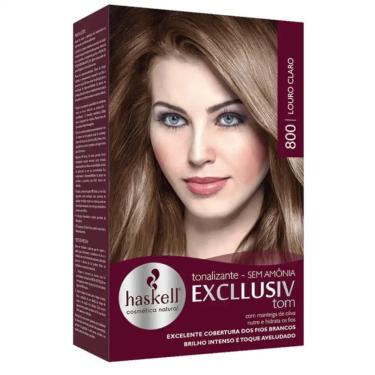 Imagem de Tonalizante Haskell Excllusiv Tom 800 Louro Claro