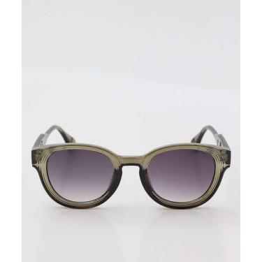 Imagem de Óculos de Sol Feminino Redondo Marisa-18309, Cinza, UN