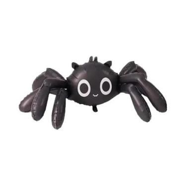 Imagem de Balão Inflável Preto 3D De Aranha Fantasma Para Decoração De Festa De 