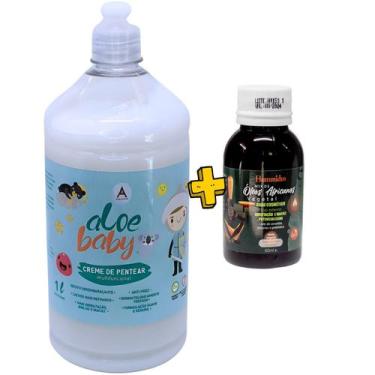 Imagem de Creme De Pentear Infantil Baby 1L - Mix Óleo Africano 60ml - Amazun