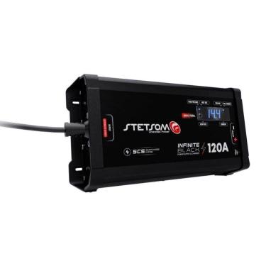 Imagem de Carregador de Bateria Automotivo para Veículo Infinito Black 120A Preto Stetsom