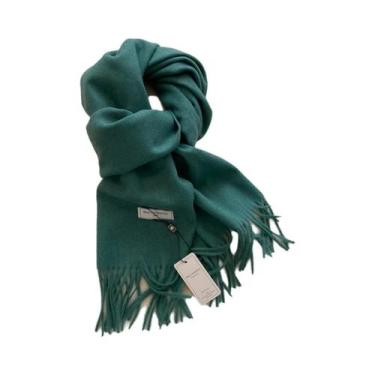 Imagem de Cachecol Feminino Longo De Caxemira Quente Para Inverno, 26 Cores, Xal