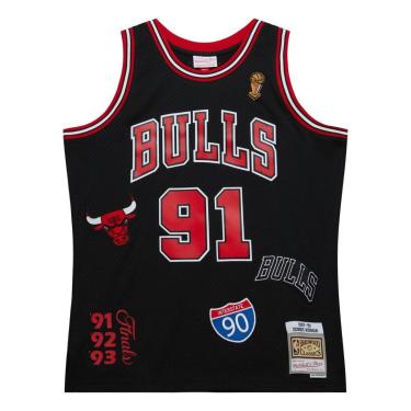 Imagem de Regata Mitchell & Ness Jersey Highway Swingman Chicago Bulls 1997-98 Dennis Rodman Masc...