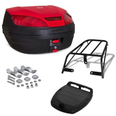 Imagem de Baú Bauleto 52 Litros Pro Tork Com Bagageiro Moto Ybr 125 2000 Até 200