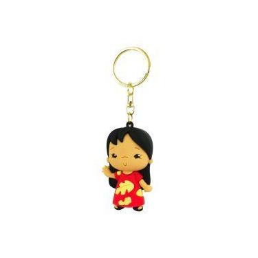 Imagem de Chaveiro silicone formato lilo stitch 6cm - disney