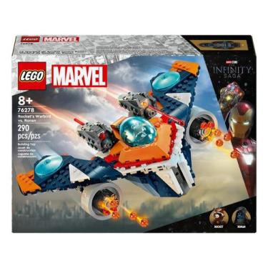Imagem de Brinquedo de construção LEGO Marvel Rocket's Warbird vs Ronan 76278