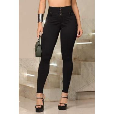 Imagem de Calça Pit Bull Jeans Empina Bumbum Cós Modelado 88297, 40, Preto
