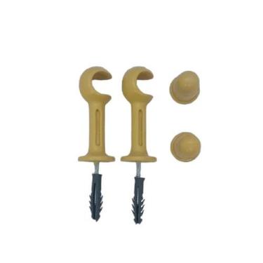 Imagem de Kit 2 Suporte Simples 19mm Plastico Para Cortina - KAZA104 Decor, MARF
