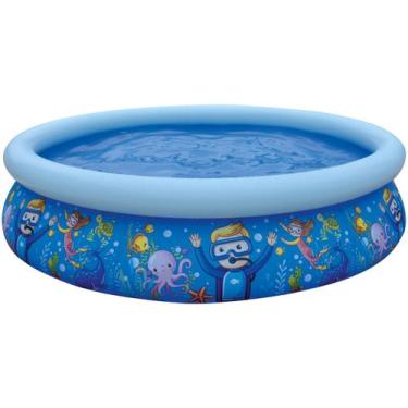 Imagem de Piscina 855l Redonda 3d Sea World Pool Cor Azul - Jilong