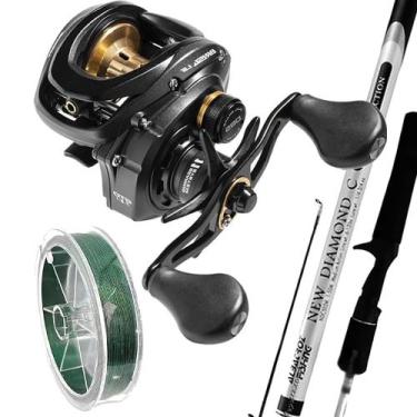 Imagem de Carretilha De Pesca Brisa Lite LS 11000 Vara Carbono Linha - Marine, E