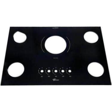 Imagem de Mesa Vidro Tampo Fogão Cooktop Fischer 5 Bocas Tripla Chama