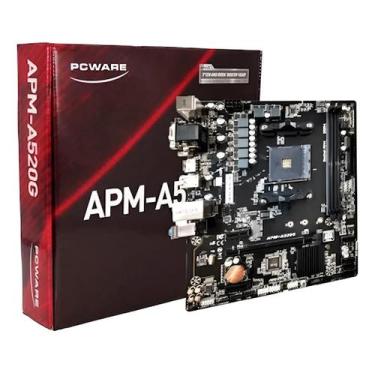 Imagem de Placa Mãe A520 AM4 PCWare APMA520G DDR4 M.2 NVMe HDMI USB 3.2