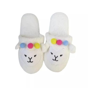 Imagem de Pantufa Feminina Aberta Branco Basic+ Nº 35/36