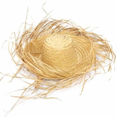 Imagem de Chapéu de Palha Desfiado Adulto para Festa Junina/Julina Arraiá - sem 