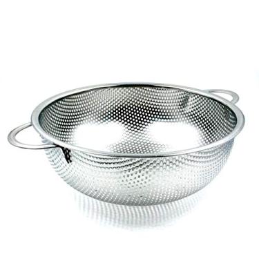 Imagem de ESCORREDOR DE INOX PARA MACARRÃO COM ALÇA MULTIUSO 22cm