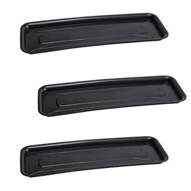 Imagem de Kit 3 Prato Para Vasos De Flor Floreira Jardineira Retangular 41cm - AMZ