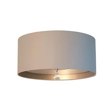 Imagem de Luminária de Teto Plafon Interna Bronze 30x15cm Cor:Cáqui5780