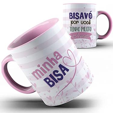 Imagem de Caneca rosa avó bisavó bisa tenho muito amor