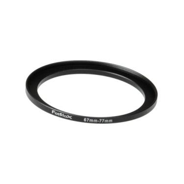 Imagem de Fotodiox Adaptador de filtro de anel de metal Step Up, alumínio preto anodizado 67 mm-77 mm, 67-77 mm