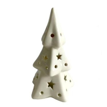 Imagem de Enfeite Natalino de Mesa Árvore de Natal Estrela Acende Led