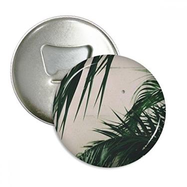 Imagem de Fotografia Folha Planta Imagem Natureza Abridor de Garrafas Imã de Geladeira Emblema Multifuncional