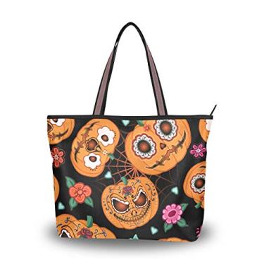 Imagem de Bolsa de ombro decorativa de abóboras, bolsa de ombro para mulheres e meninas, Multicolorido., Large