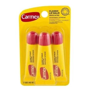 Imagem de Trio Bisnaga Carmex Classic Medicated Lip Balm