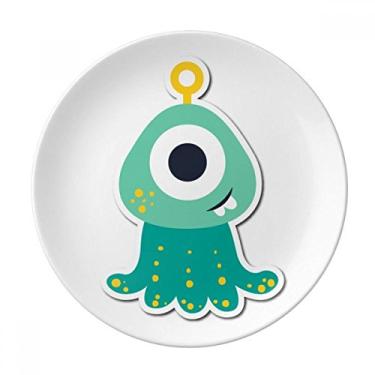 Imagem de Prato de monstro decorativo de porcelana Salver do Universo e alienígena Cyclops