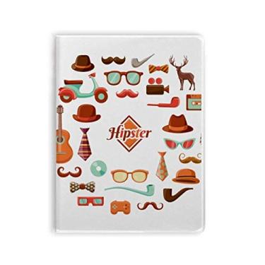 Imagem de Caderno de óculos para guitarra música Fresh Food capa de goma diário capa macia