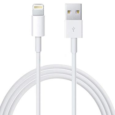 Imagem de Cabo Lightning para USB compatível com iPhone X/8/7/6s/6/plus/5s/5c/SE, iPad Pro/Air/Mini, iPod Touch (branco 2M/6,6FT) original certificado