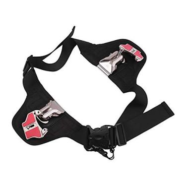 Imagem de Domary Suporte de montagem para cinta de cintura para câmera coldre com gancho de fivela dupla compatível com Ca-non Ni-kon Pentax DSLR