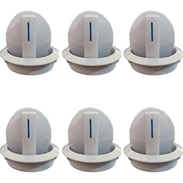 Imagem de Botão Manipulo Fogão Continental Bosch Style Branco Kit 6und