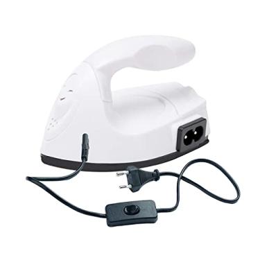 Imagem de Fancyes Mini Ferro Elétrico Acessórios de Ferro Estável Multifuncional Portátil Artesanato Mini Máquina de Térmica para Camisetas Sapatos, BRANCO
