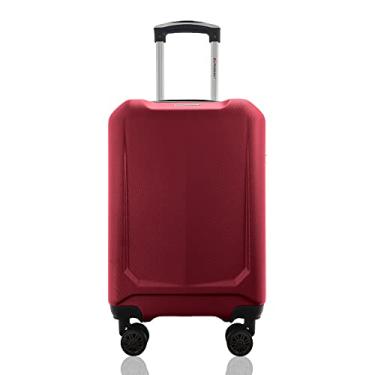 Imagem de Mala de Viagem Bordo 10kg ABS Rígida Rodas 360º Duplas Cadeado Segredo Gladiador A6MB Vinho