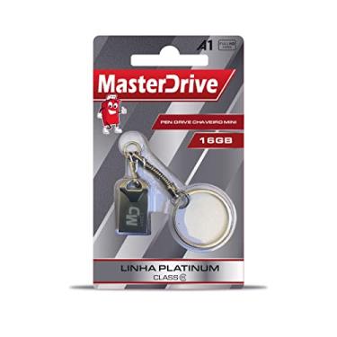 Imagem de Mini Pendrive 16GB MasterDrive PLATINUM - Pen Drive 16GB Rápido Tipo Chaveiro Original À Prova D'agua