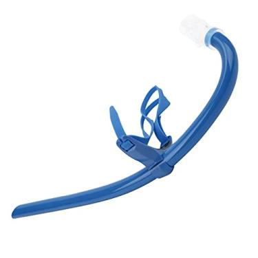 Imagem de Snorkel de Natação Lap SwimmingSnorkel Com Bocal de SiliconeSnorkel de Natação, Snorkel de Natação Frontal Montado Snorkel Com Bocal de SiliconeSnorkels (azul)