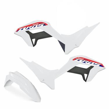Imagem de Kit Plástico Carenagem Biker Reestyle C/ Adesivos Nxr Bros 125/150 2009 a 2015