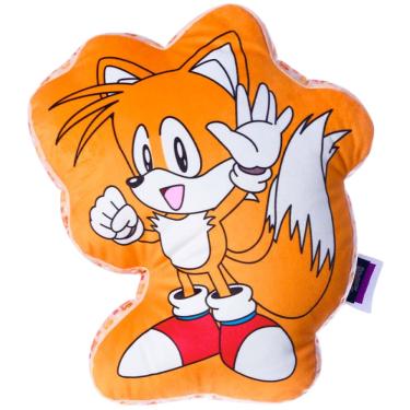 Imagem de Almofada 3D Tails Raposa Laranja Aveludada Oficial Sonic SEGA