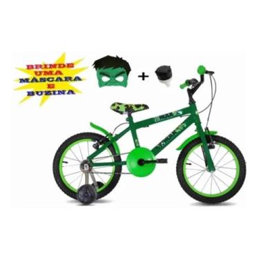 Imagem de Bicicleta Infantil Aro 16 Hulk + - Wendy Bike