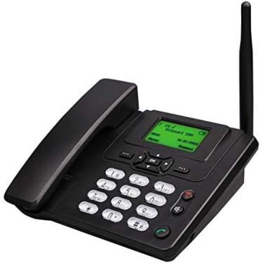Imagem de Telefone Estilo Desktop Com Slot Para Cartão SIM, Telefone Fixo Sem Fio, Para Negócios Ou Família, Identificador De Chamadas, Rediscagem, Funções Viva-voz, Telefone Desktop Sem Fio,Preto,Pleasant