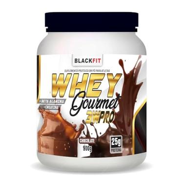 Imagem de WHEY Gourmet 3w Pro Sabor Chocolate Beta Alanina Creatina Melhor que Max Titanium Growth Creatina BCAA Pré Treino